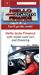 Mobile Screenshot of helloautofinance.com